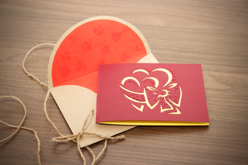 Two Hearts Love Card