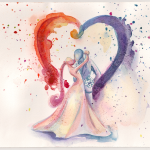 The Spouses watercolor painting