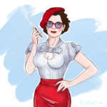 Regina in Pin-up style